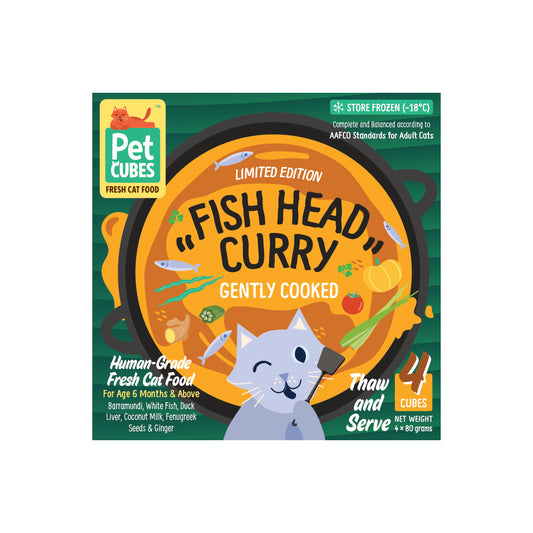 Fish Head Curry for Cats (1 Tray)