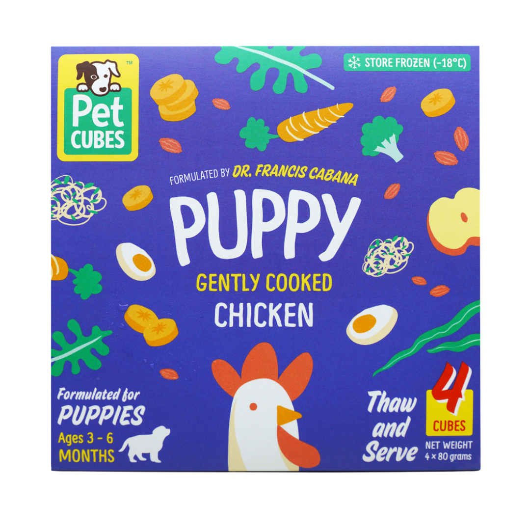 Puppy Food Gently Cooked Chicken PetCubes puppy-food-gently-cooked-chicken-petcubes