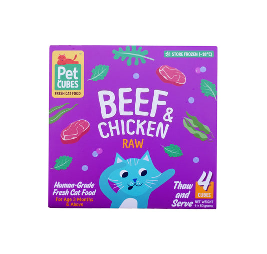 Raw Beef & Chicken for Cats (Case)