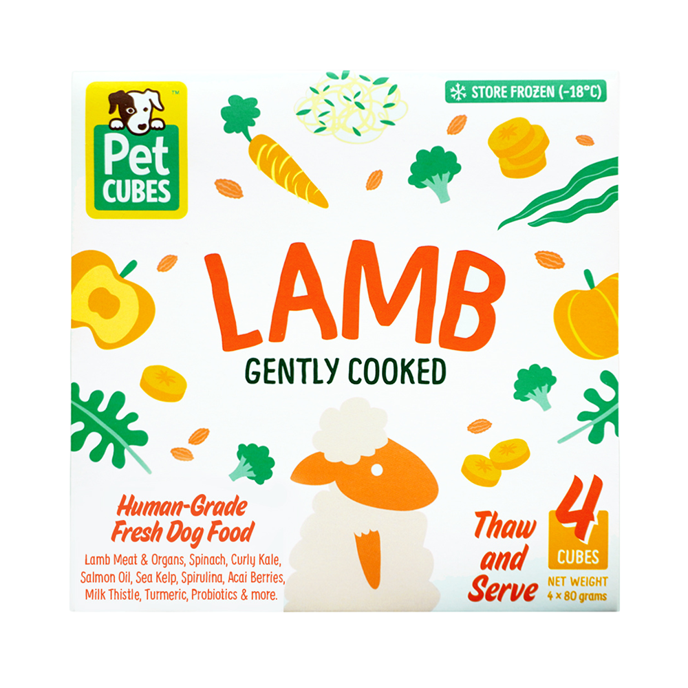 Gently Cooked Lamb Case Lamb Dog Food Fresh Pet Meal PetCubes