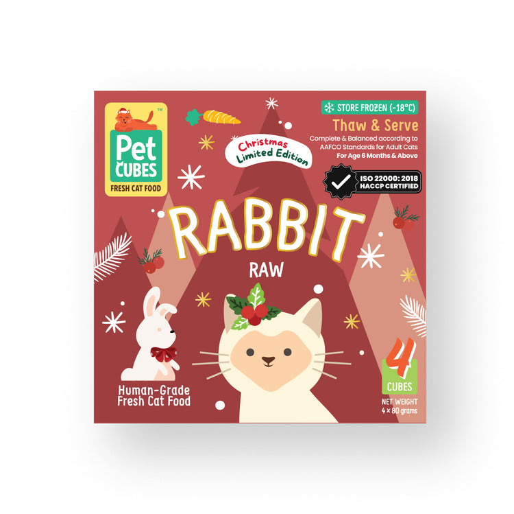 Raw Rabbit for Cats Festive Special Case PetCubes