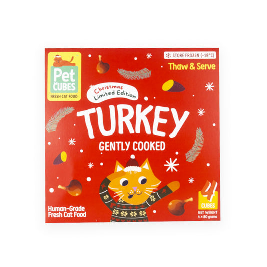Gently Cooked Festive Turkey for Cats (1 Tray)