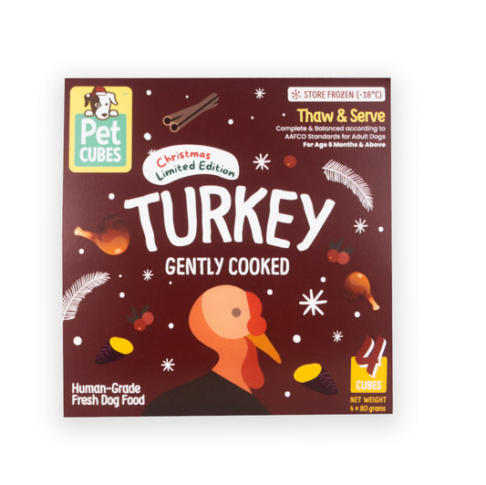 Gently Cooked Festive Turkey for Dogs (1 Tray)