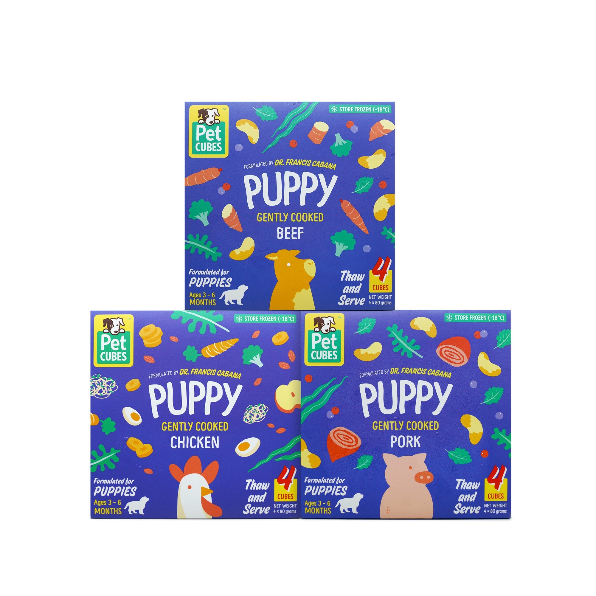 Puppy Build your Own Case Dog Food Singapore PetCubes